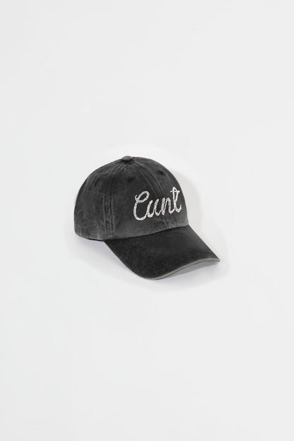 Avavav Cap Cunt Stonewash Rhinestone