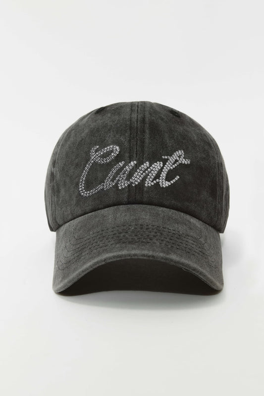 Avavav Cap Cunt Stonewash Rhinestone