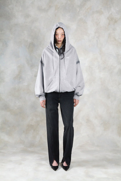 Avavav Tim Av-Logo Zip Hoodie Grey