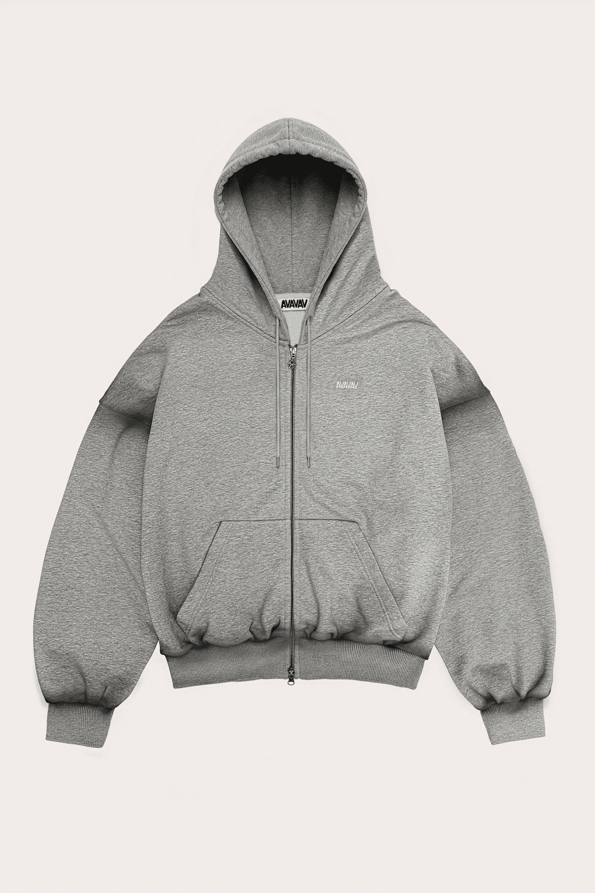 Avavav Tim Av-Logo Zip Hoodie Grey