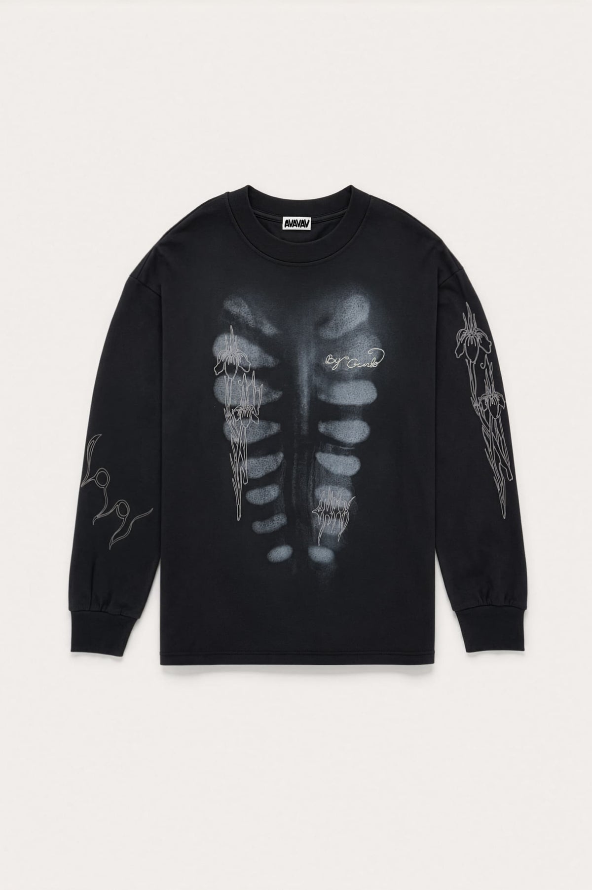 Avavav Tage X-Ray Handwriting Sweater