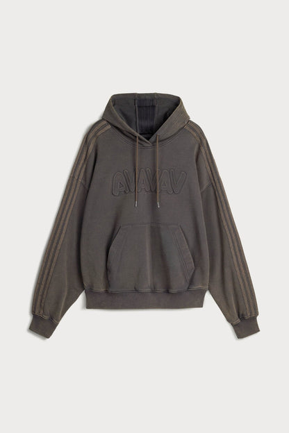 adidas Originals By Avavav Embossed Hoodie Carbon