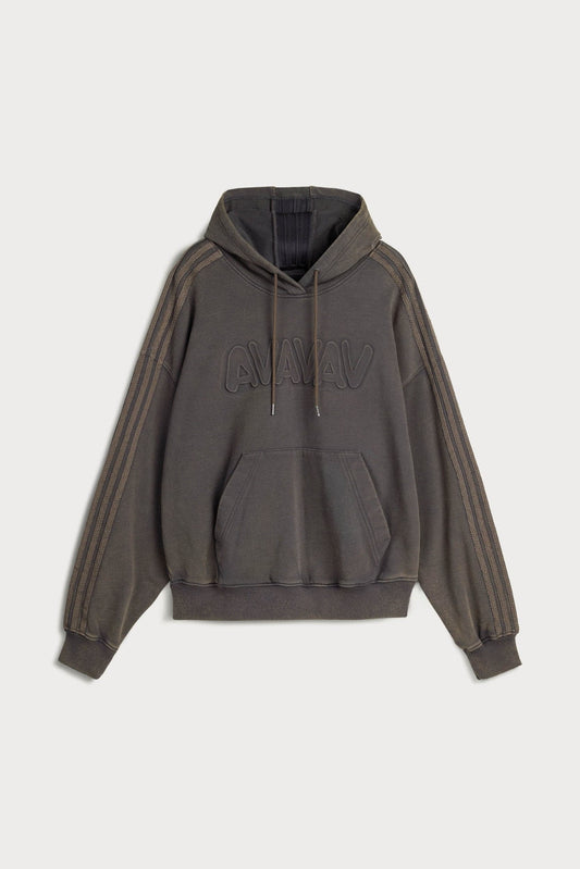 adidas Originals By Avavav Embossed Hoodie Carbon
