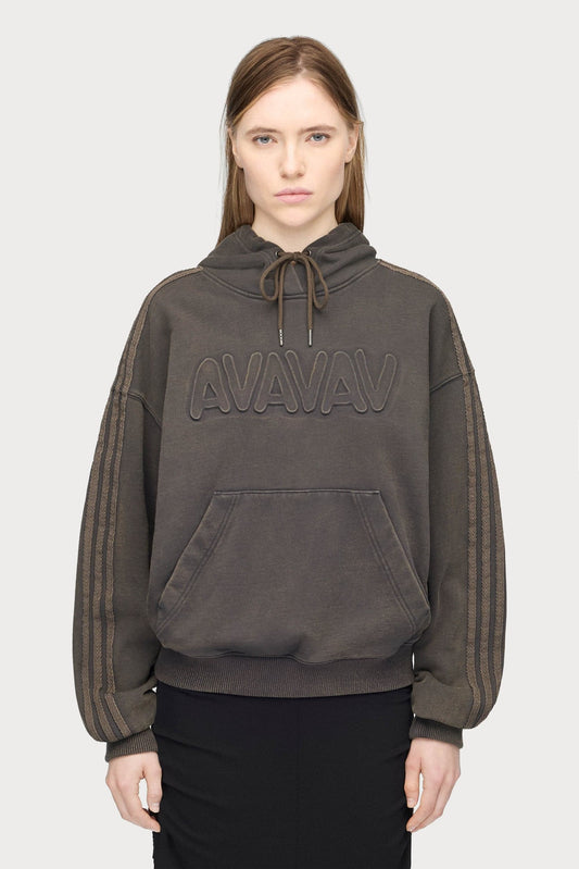 adidas Originals By Avavav Embossed Hoodie Carbon