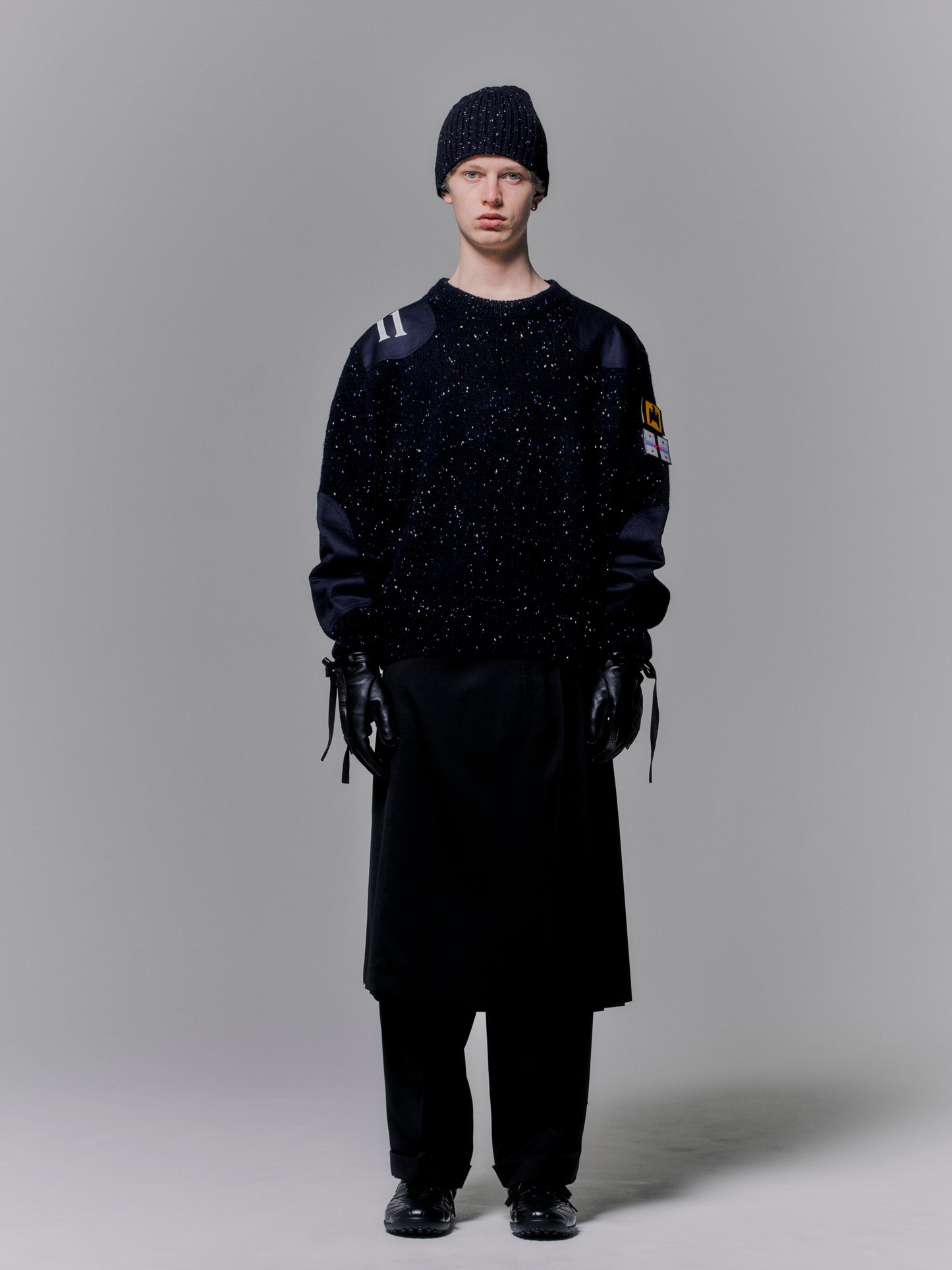 Cognomen Mixed Colour Command Sweater Navy