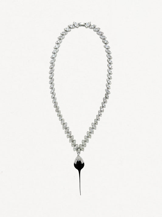 Ottolinger Diamond Dip Necklace Black