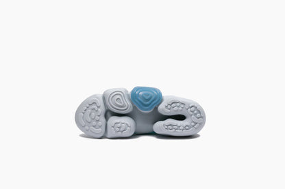 Grounds MOOPIE White & Light Blue Sneakers