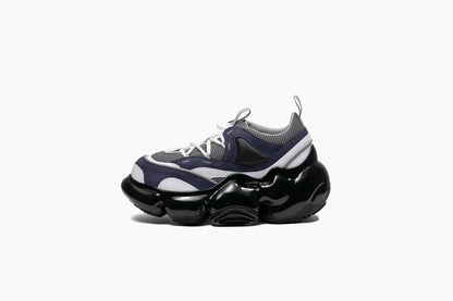 Grounds MOOPIE JAWS Night Gray & Black Sneakers
