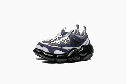 Grounds MOOPIE JAWS Night Gray & Black Sneakers