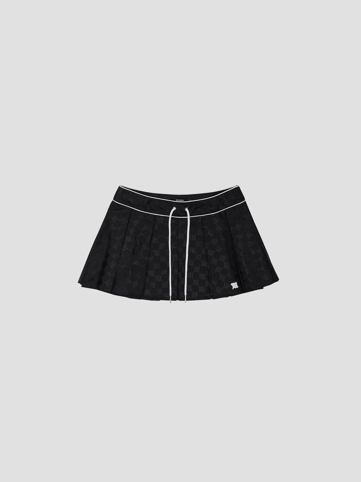 MISSBHV Monogram Nylon Mini Skirt Black
