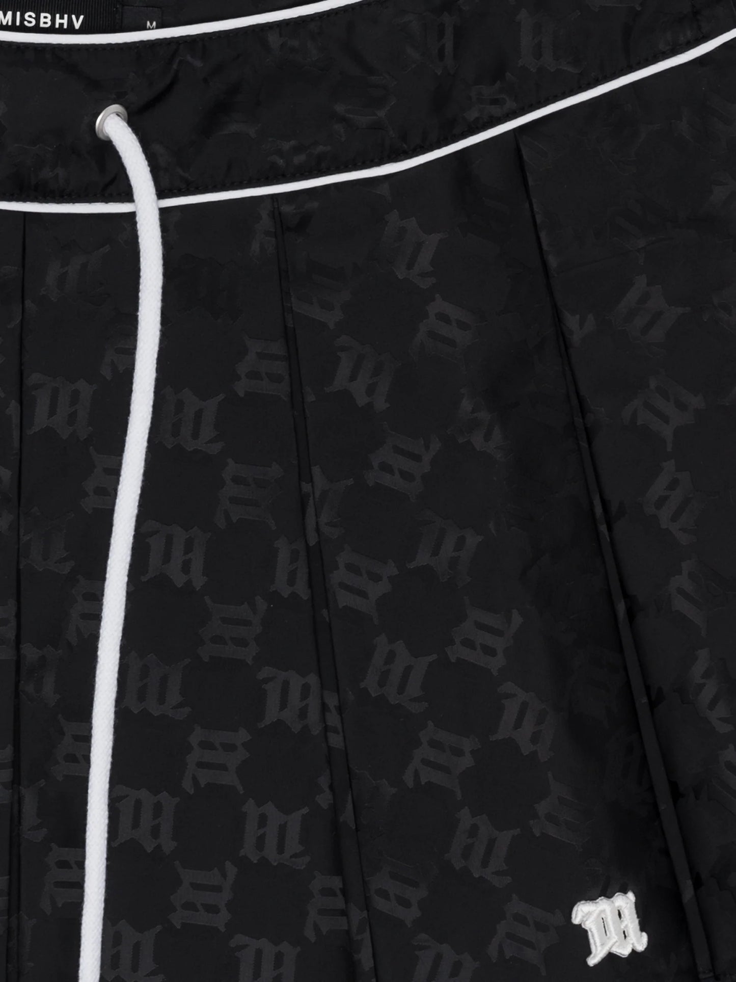 MISSBHV Monogram Nylon Mini Skirt Black