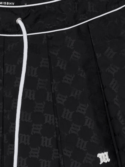 MISSBHV Monogram Nylon Mini Skirt Black