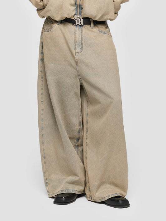 MISBHV Ballon Denim Trousers Dirt Sand Washed