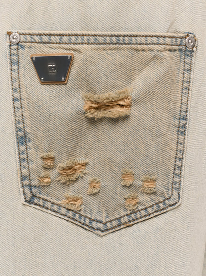 MISBHV Ballon Denim Trousers Dirt Sand Washed
