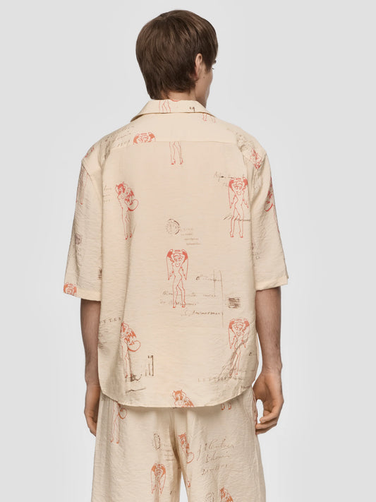 MISBHV Devil&Angel Shirt Poscard Beige