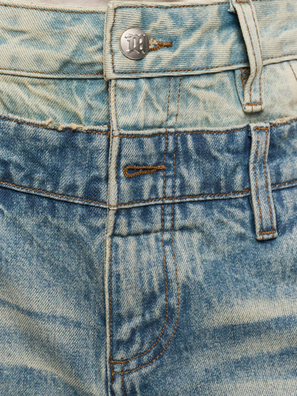 MISBHV 2IN1 Denim Dirt Baggy Shorts