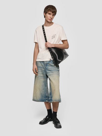 MISBHV 2IN1 Denim Dirt Baggy Shorts