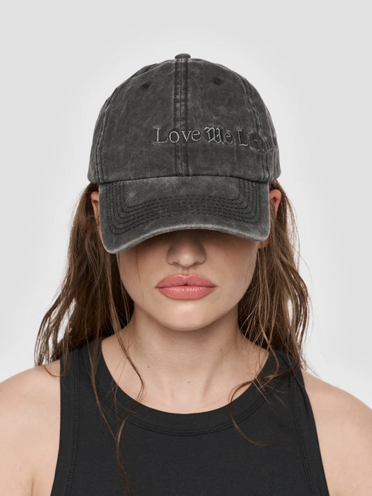 MISBHV Love Me Like A Secret Cap Washed Black