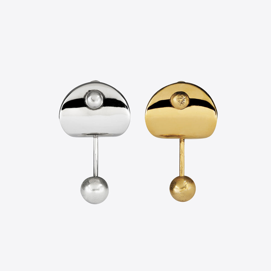 Angostura Banana Piercing Earring Silver & Gold