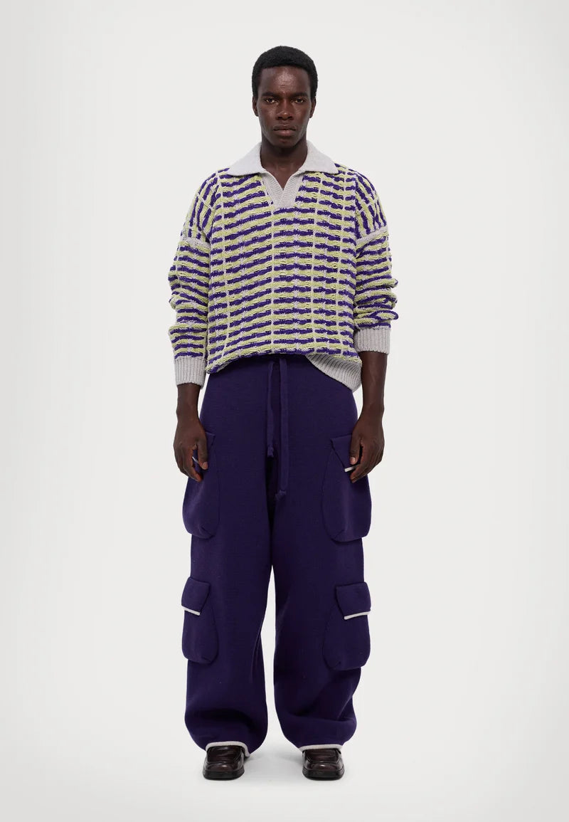Bonsai Knit Polo Oversize Fit Multicolor