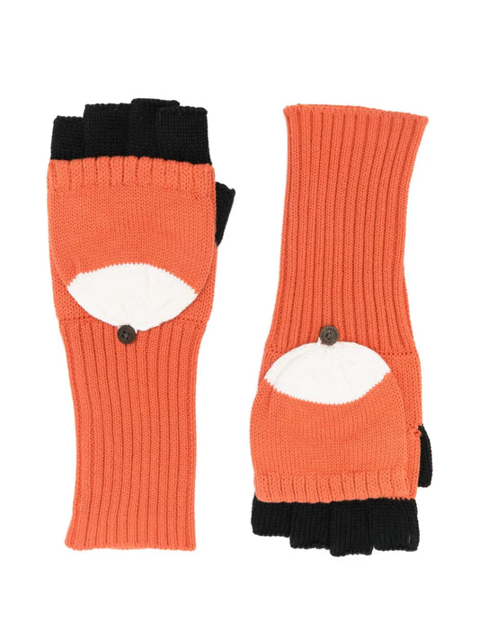 Charles Jeffrey LOVERBOY Animal Mittens Orange