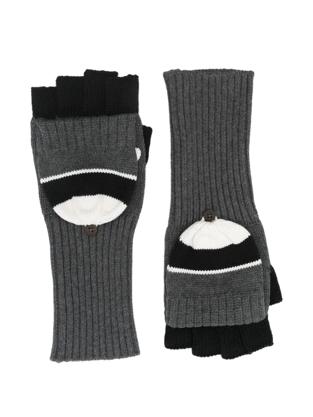 Charles Jeffrey LOVERBOY Animal Mittens Grey
