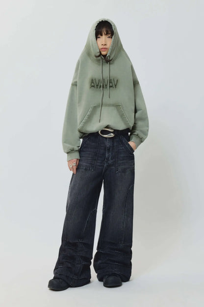 AVAVAV Smock Wide Fit Jeans Stonewash Black
