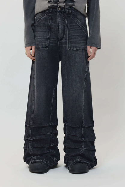 AVAVAV Smock Wide Fit Jeans Stonewash Black