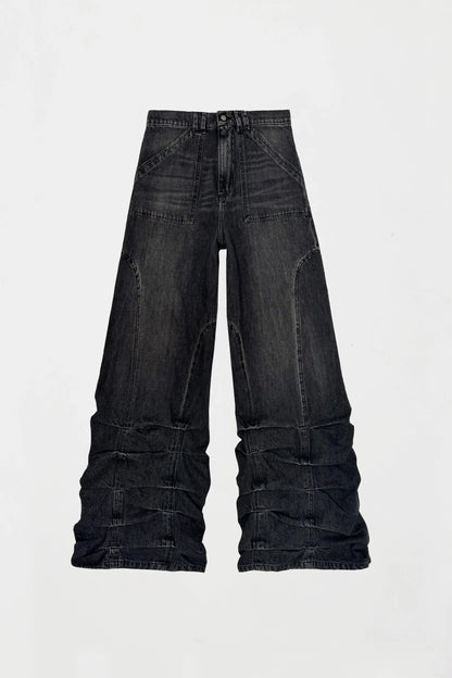 AVAVAV Smock Wide Fit Jeans Stonewash Black