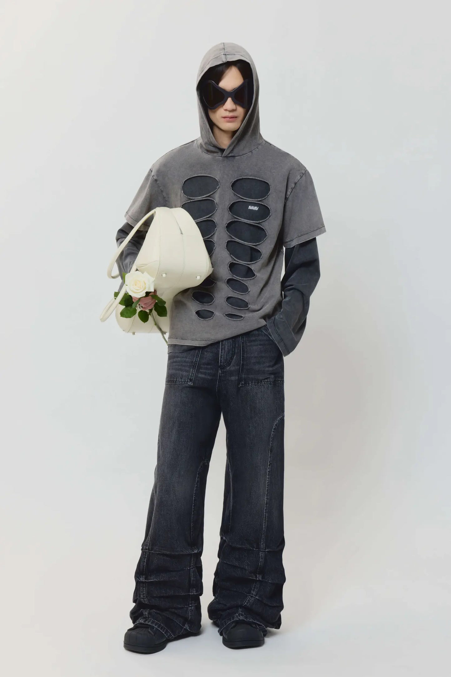 AVAVAV Smock Wide Fit Jeans Stonewash Black
