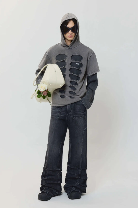 AVAVAV Smock Wide Fit Jeans Stonewash Black