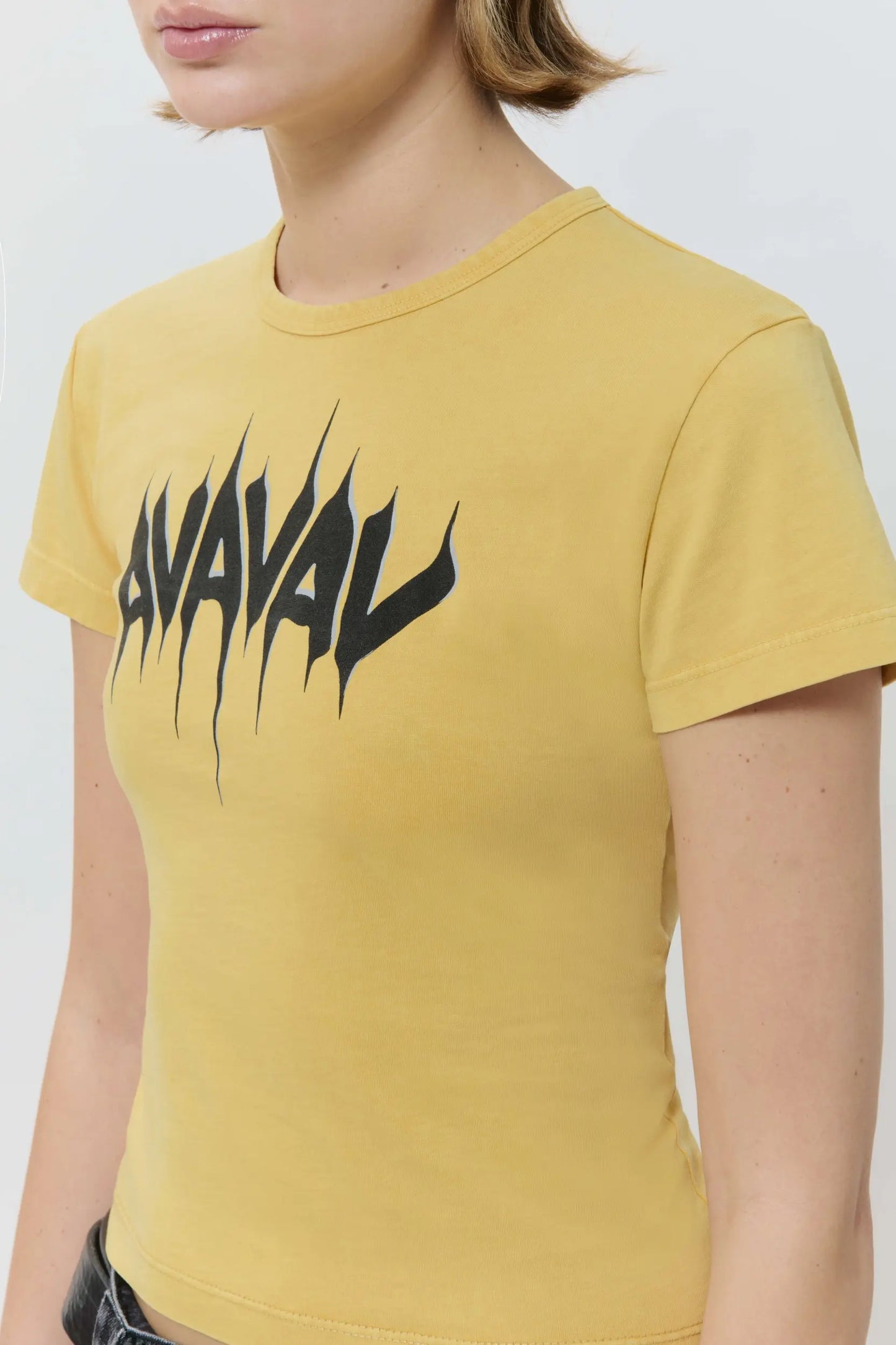 AVAVAV Printed Baby Tee Yellow