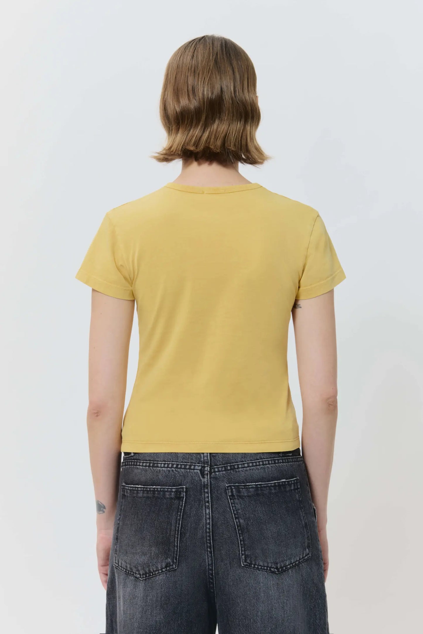 AVAVAV Printed Baby Tee Yellow