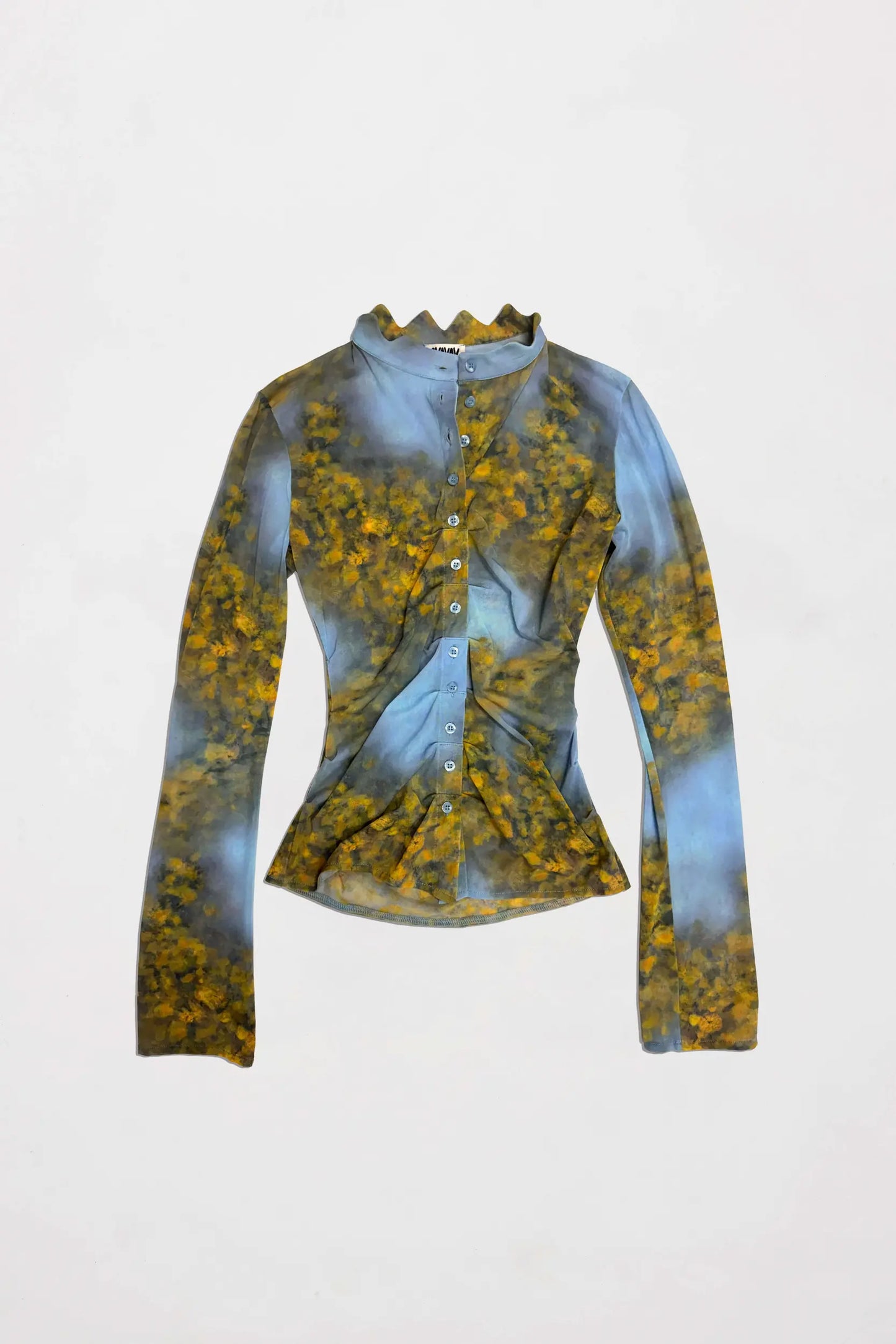 AVAVAV Button Up Shirt Yellow & Blue
