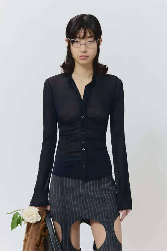 AVAVAV Button Up Shirt Black