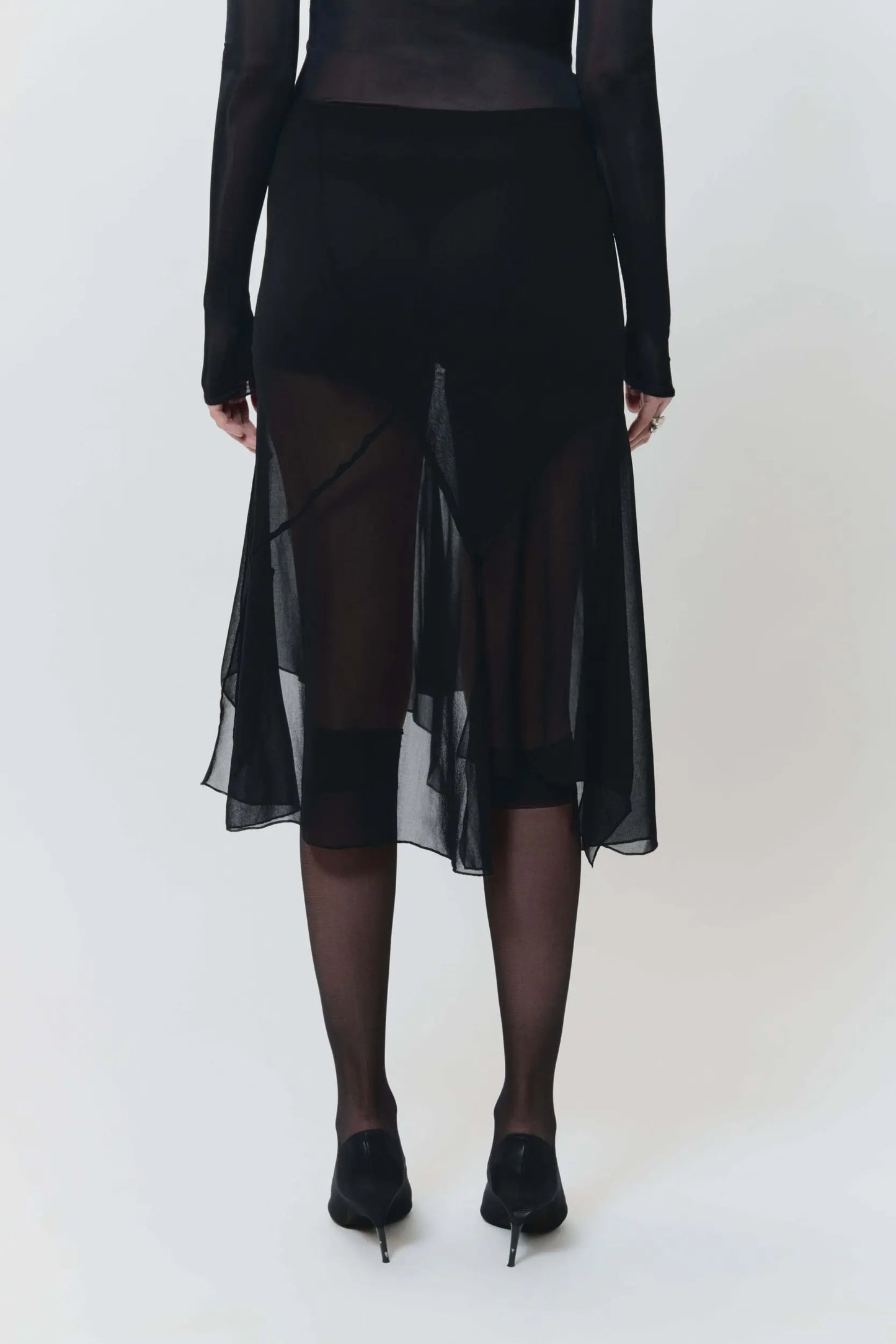 AVAVAV Draped Skirt Black