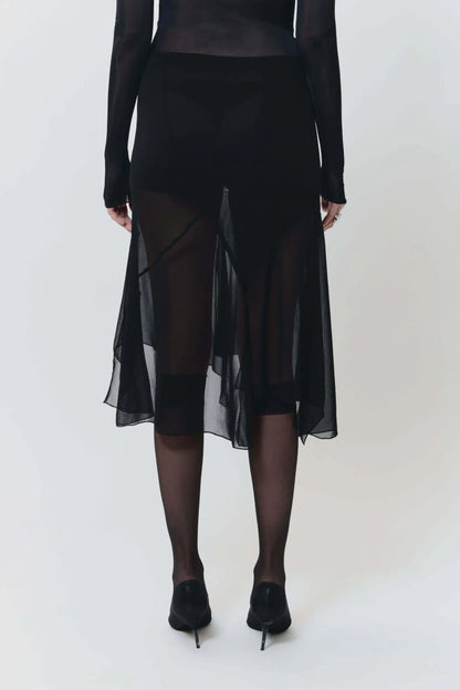 AVAVAV Draped Skirt Black