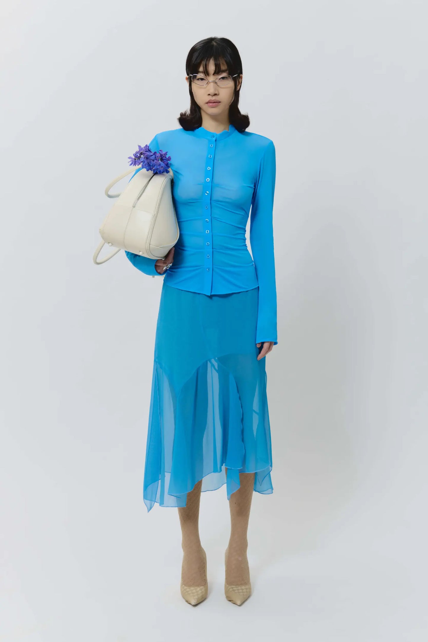 AVAVAV Draped Skirt Blue