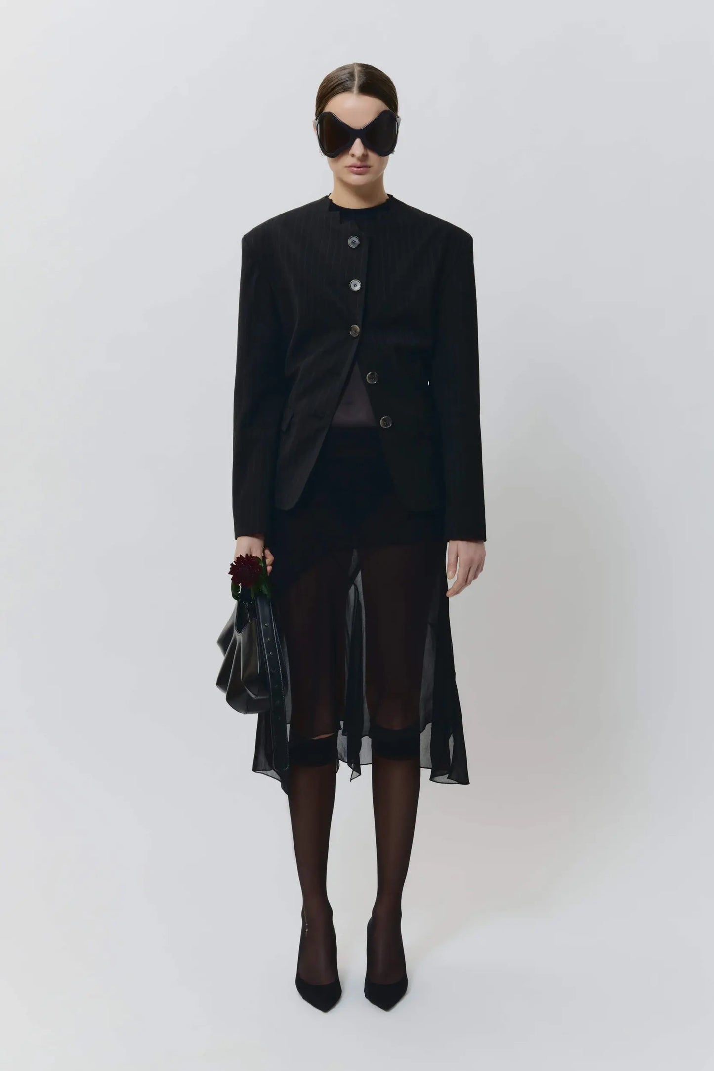 AVAVAV Draped Skirt Black