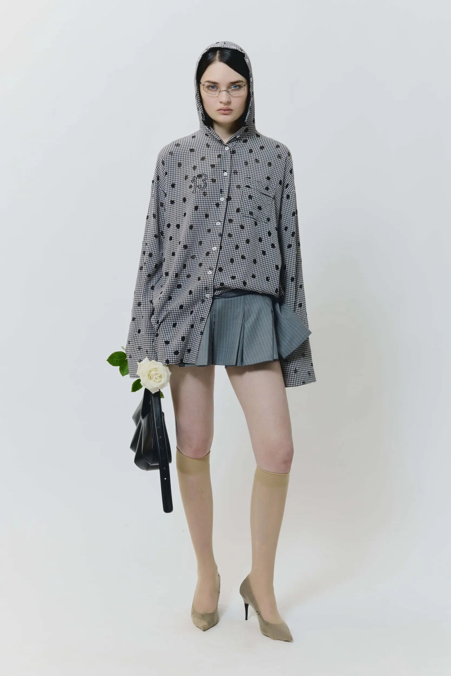 AVAVAV Biker Ballerina Skirt Light Gray
