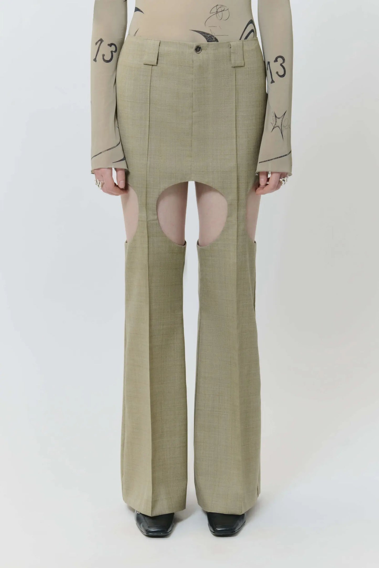 AVAVAV Tailored Skirt Pant Beige