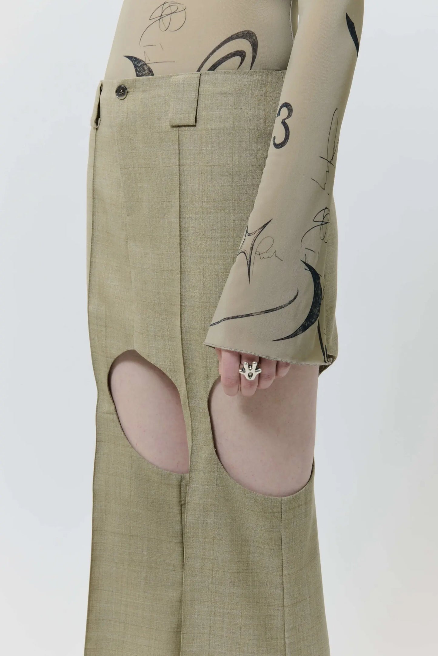 AVAVAV Tailored Skirt Pant Beige