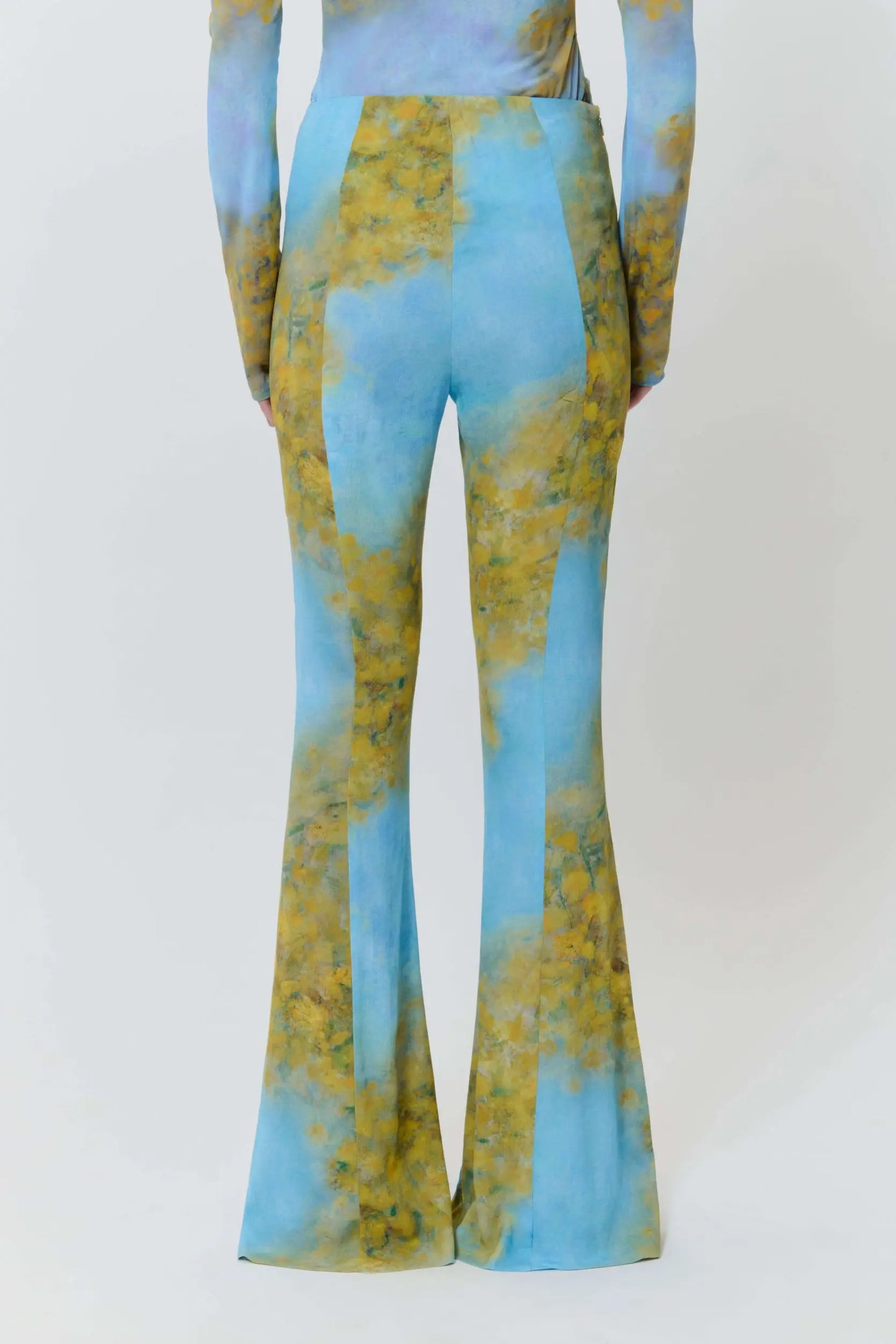 AVAVAV Flared Trousers Yellow & Blue