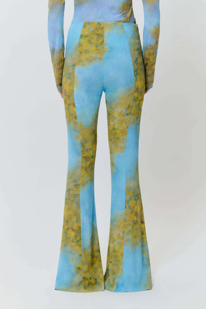 AVAVAV Flared Trousers Yellow & Blue