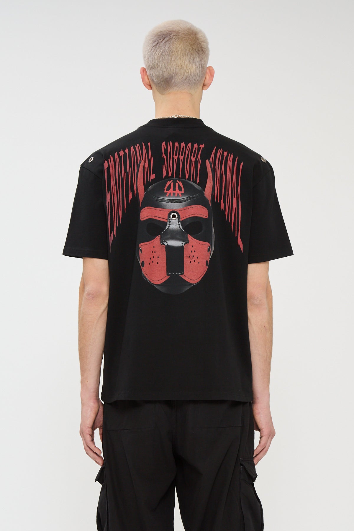 44Label Esa 2.0 Dark Red Black Tee