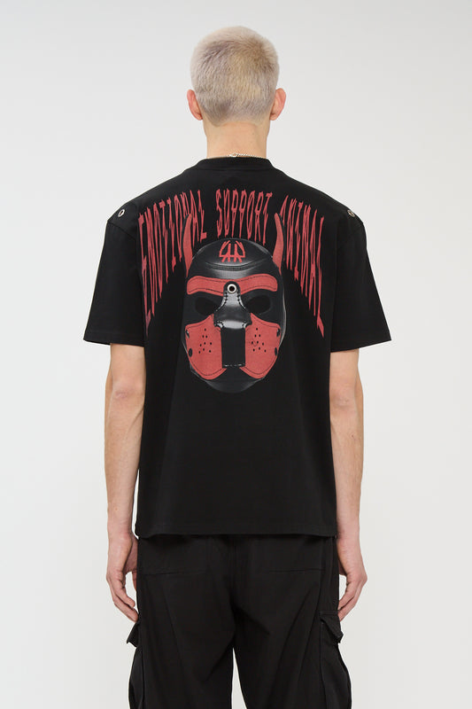 44Label Esa 2.0 Dark Red Black Tee