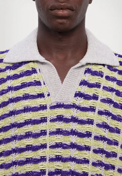 Bonsai Knit Polo Oversize Fit Multicolor
