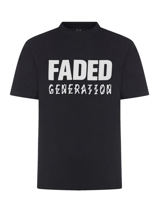 44Label Faded Gen Tee Black