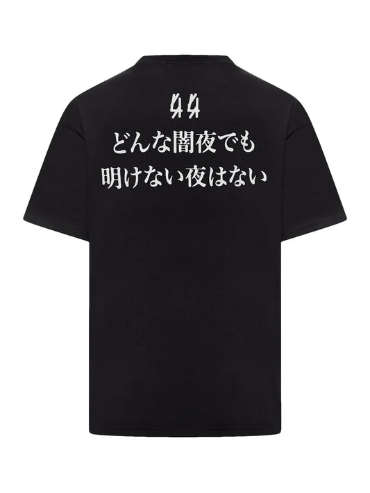 44Label Faded Gen Tee Black