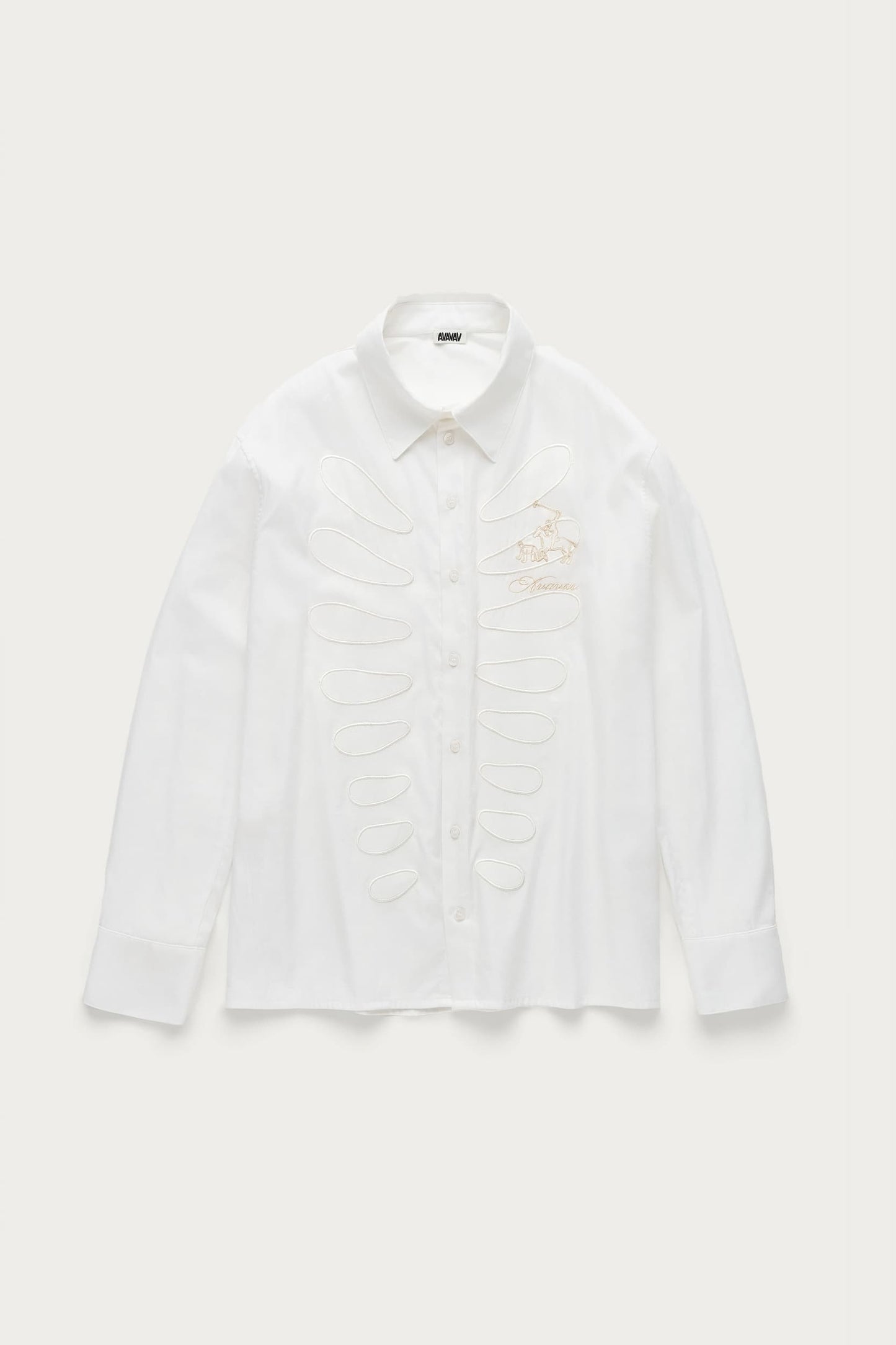 AVAVAV Cut-Out Shirt White